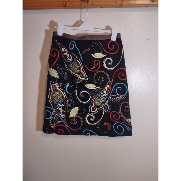 Boden Women's 10R Skirt Floral Lined Designer Classic Modest Art to Wear - Picture 6 of 8